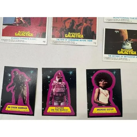 Topps Battlestar Galactica Sticker / Card Lot 25 - Picture 8 of 9
